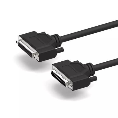 DB25 สายเคเบิลสื่อสารหุ้มฉนวนสองชั้น D-SUB 25 พินเพื่อพินสายเคเบิลอนุกรม RS232