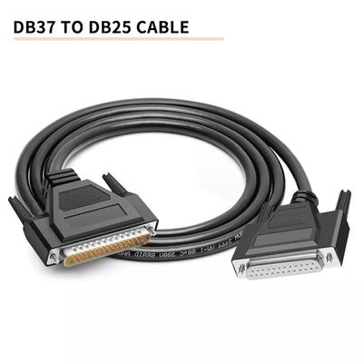 PVC ทองแดงบริสุทธิ์ DB37 ถึง DB25 สายสื่อสาร OEM ODM