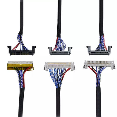 OEM ODM ROHS สายเคเบิล Pitch LVDS 0.4 มม. 30 พิน 40 พิน 50 พิน