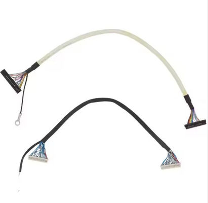 คาเบล Lvds Micro Coaxial 20 30 40 Pin หน้าจอ Lcd ที่กําหนดเอง คาเบลจอ Lvds Micro Coaxial Ipex