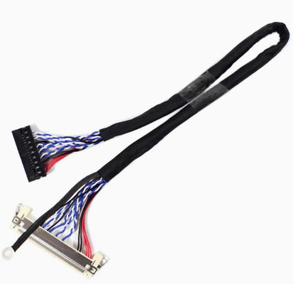 AWG26-28 สายไฟ LVDS แบบกันแสงสีดําสําหรับการถ่ายทอดเครือข่าย