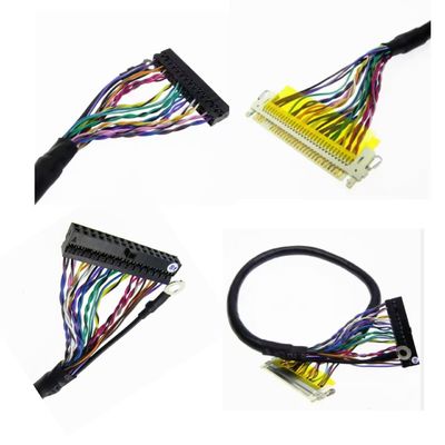 Lvds Harness 30 Pin Connector Cable Jacket UL VW-1 ชุดสายไฟฟ้า