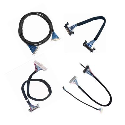 AWG26-28 สายไฟฟ้าขนาด 105C อุณหภูมิเฉพาะ LVDS ซีเรียลเคเบิลที่มีความเหมาะสมกับจอไฟฟ้าความแรงต่ํา