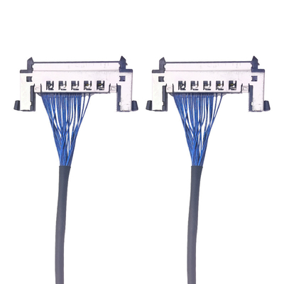 สายเคเบิลที่กําหนดเองความแม่นยําสูง สําหรับจอ LVDS แบบโคเอชชียัล ultra-thin, LED Screen Silver-coated Wire Solutions