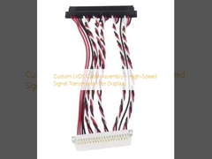 การประกอบเคเบิล LVDS ที่กําหนดเอง การส่งสัญญาณความเร็วสูงสําหรับจอ