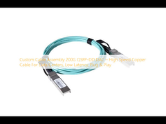 การประกอบสายเคเบิลตามสั่ง 200G QSFP-DD DAC