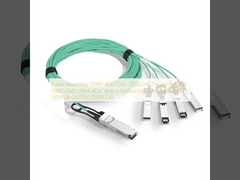 การประกอบสายเคเบิล QSFP-40G 100G 200G 1m 2m 3m 5m 10m OM2 OM3 OM4 AOC สายเคเบิลออปติกที่ใช้เอง QSFP+ QSFP28 QSFP56 QSFP-DD