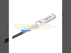 QSFP-40G 100G 200G 400G QSFP+ QSFP28 QSFP56 QSFP-DDการออกแบบเคเบิลตามความต้องการ 1m 2m 3m 5m 10m 20m 50m OM2 OM3 OM4 AOC เคเบิลออปติกอลที่ใช้เอง