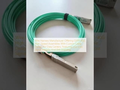 ผู้ผลิตชุดสายไฟนำเสนอชุดประกอบความเร็วสูง QSFP-40G พร้อมการออกแบบสายเคเบิลแบบกำหนดเองสำหรับศูนย์ข้อมูล โดดเด่นด้วยความสมบูรณ์ของสัญญาณการสูญเสียน้อยและการป้องกัน EMI